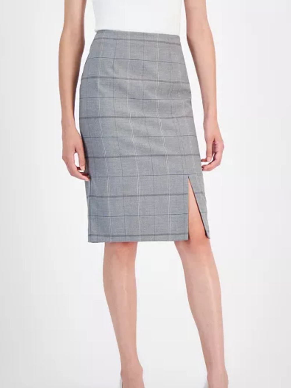 BOSS Orange Vachy Side-Zip Pencil Skirt Front Slit Size XL NWT